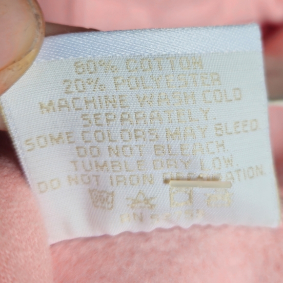 New Jansport Collegiate Zip Hoodie Pink Newport PC Vintage Dead stock Women Med - Picture 9 of 9